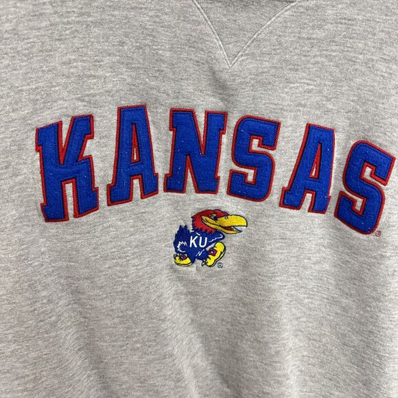 VTG Kansas University Jayhawks KU Sweatshirt Large Crewneck Team Edition Apparel - Picture 2 of 7